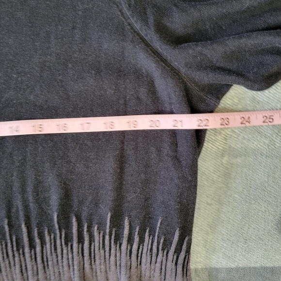 H By Halston Black Gray Knit Long Sleeve Cardigan Sweater Layering Size 1X - Picture 8 of 9